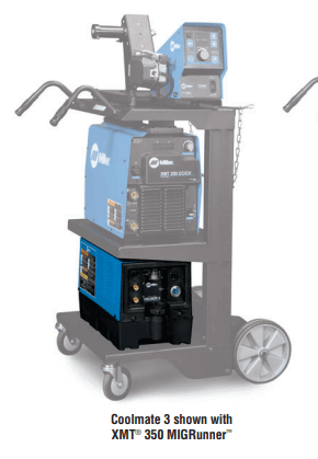 Miller Coolmate™ 3 230V, CE #043008 MIGrunner cart